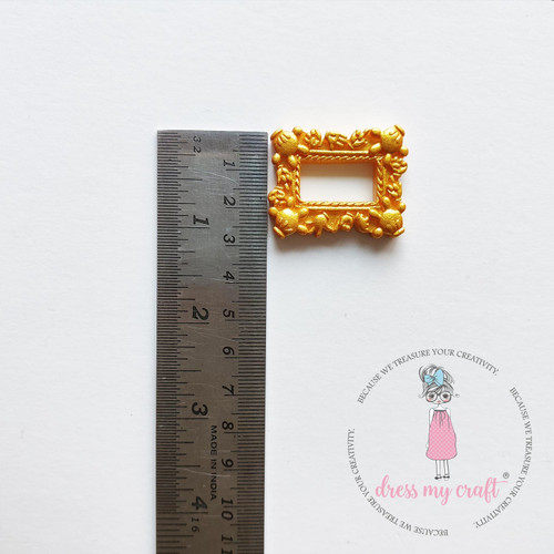 6 Pack Dress My Craft Miniature Micky Frame 2/Pkg-Gold Mini DMC15039