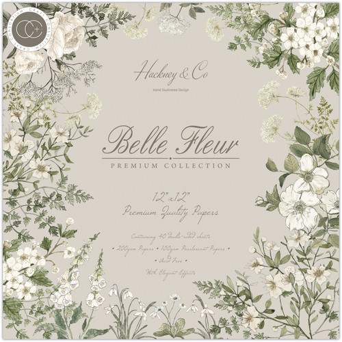 Craft Consortium Double-Sided Paper Pad 12"X12" 40/Pkg-Belle Fleur - PAD032 - 50609219301715060921930171
