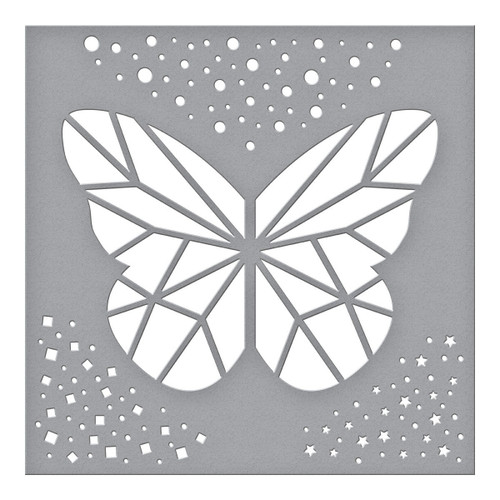 Spellbinders Stencil-Geometric ButterflyBibi's Butterflies STN007