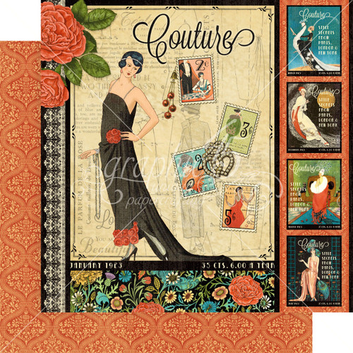 Graphic 45 Deluxe Collector's Edition Pack 12"X12"-Couture G4502388