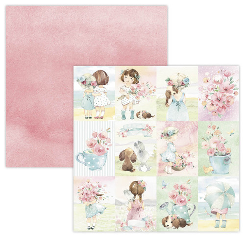 Studio Light Little Blossom Background Paper 12/Pkg-Nr. 04, Little Blossom LBPS04