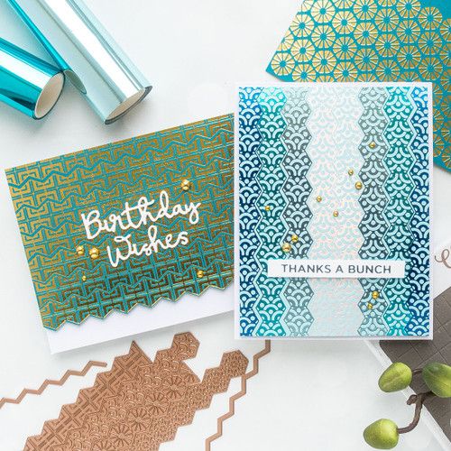 3 Pack - Spellbinders Glimmer Foil-Teal - GLF-009