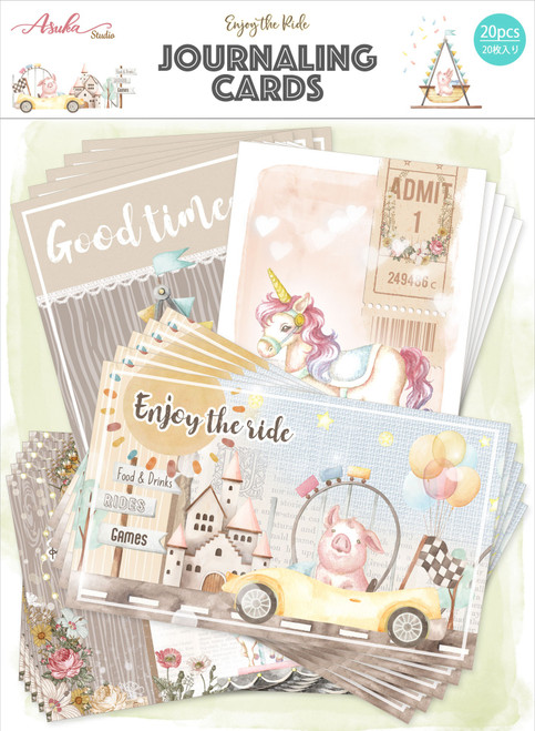 Enjoy The Ride Journal Card Pack 20/Pkg-4 Designs/5 Each - MP-60888 Enjoy The Ride Journal Card Pack 20/Pkg-4 Designs/5 Each - MP-60888
