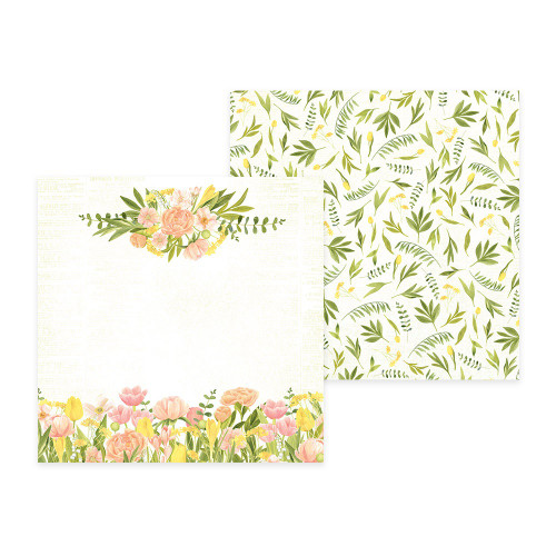 P13 Double-Sided Paper Pad 6"X6" 24/Pkg-Hello Spring P13HSP09