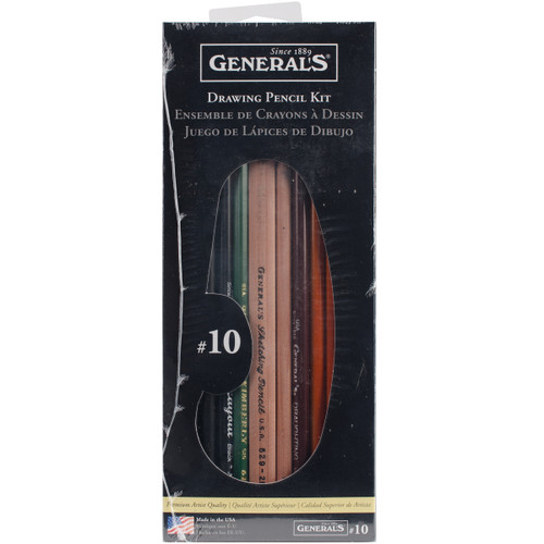 General Pencil Drawing Pencil Kit 12/Pkg- - 10 - 044974105576