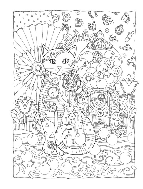 Creative Haven: Creative Cats Coloring Book-Softcover B6789644