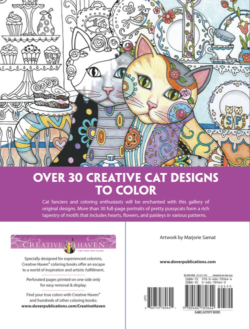 Creative Haven: Creative Cats Coloring Book-Softcover B6789644