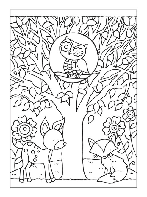 Owls Coloring Book-Softcover - B6780337