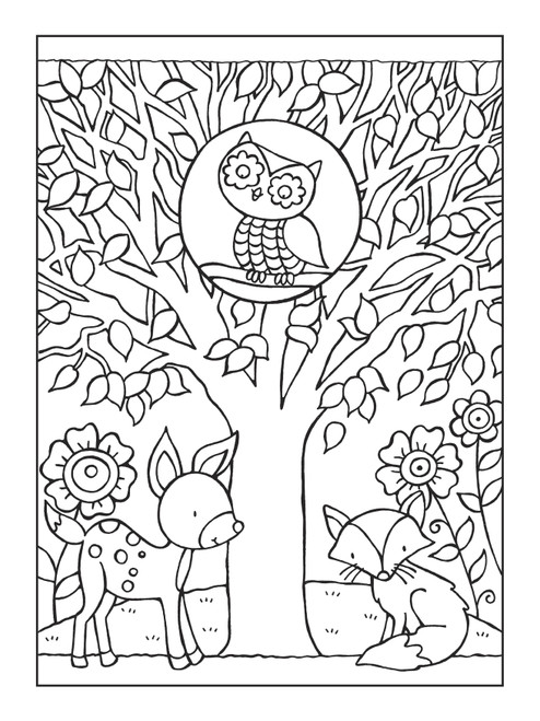 Dover Publications-Owls Coloring Book DOV-0333