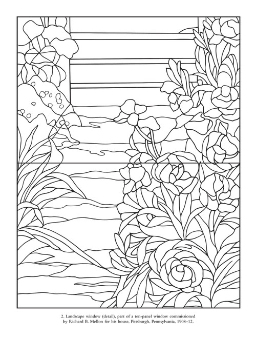 Color Your Own Tiffany Windows Coloring Book-Softcover - B6453333