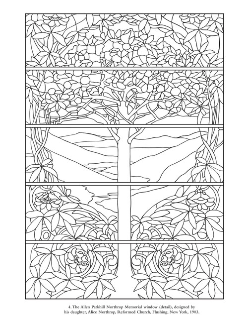 Color Your Own Tiffany Windows Coloring Book-Softcover B6453333