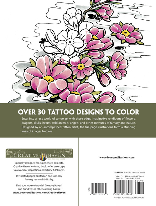 Creative Haven: Modern Tattoo Designs Coloring Book-Softcover - B6493268 Creative Haven: Modern Tattoo Designs Coloring Book-Softcover - B6493268