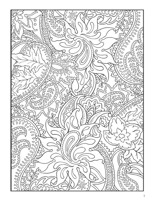 Paisley Designs Coloring Book-Softcover - B6456423