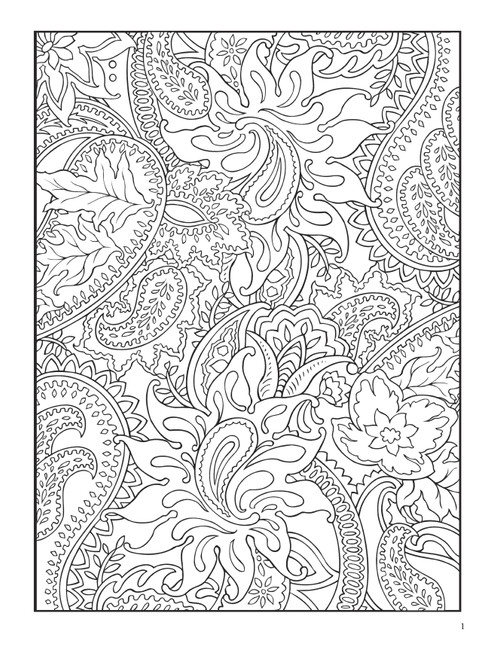 Paisley Designs Coloring Book-Softcover B6456423