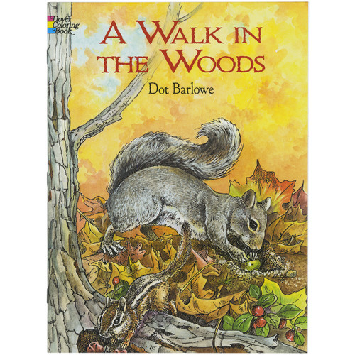 Dover Publications-A Walk In The Woods Coloring Book -DOV-26440 - 8007594264479780486426440