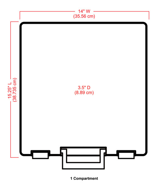 ArtBin Super Satchel Single Compartment-15.25"X14"X3.5" Aqua Mist 6955AA