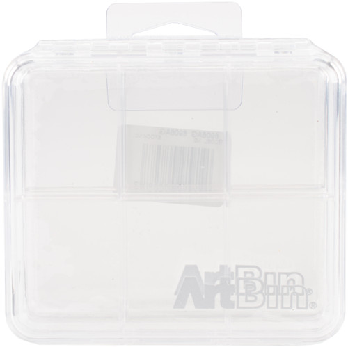 ArtBin Slim Line Box 6 Compartments 2/Pkg-4.25"X3.75"X0.625" Clear -6906AG - 071617078287