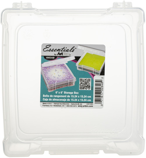 ArtBin Essentials Box-6"X6" Translucent 6953AB - 071617026462