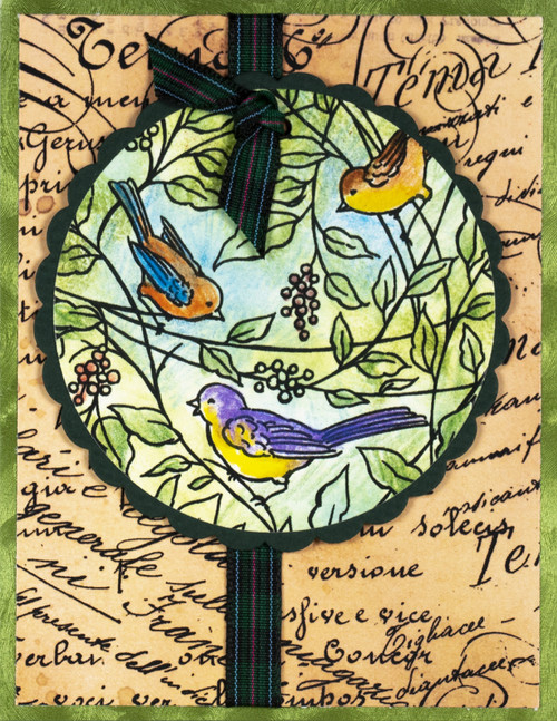 Stampendous Cling Stamps-Bird & Berries 6CR024 - 744019243156