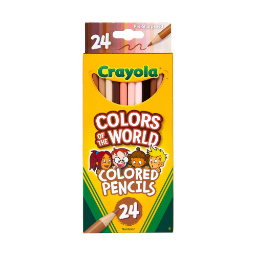 Crayola Colors Of The World Colored Pencils 24/Pkg-Assorted Colors - 684607 - 071662246075