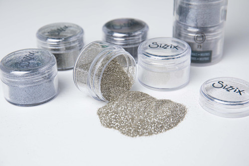 Sizzix Making Essential Biodegradable Fine Glitter 12g-Neutrals, 5/Pkg 665801