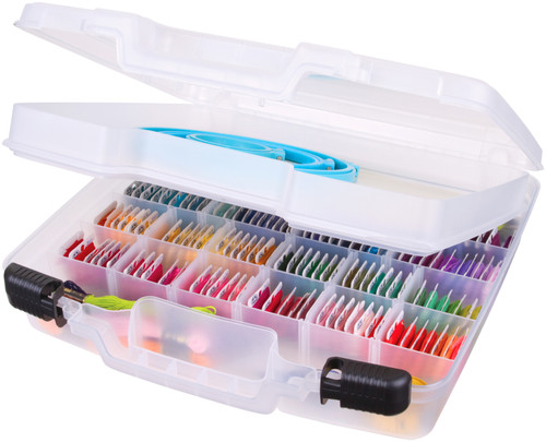 ArtBin Quick View Deep Base Carrying Case-15"X3.25"X14.375" Translucent 6962AB