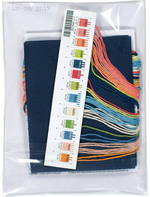 Dimensions Counted Cross Stitch Kit 5"X7"-Joyful Floral (14 Count) - 70-65221 Dimensions Counted Cross Stitch Kit 5"X7"-Joyful Floral (14 Count) - 70-65221