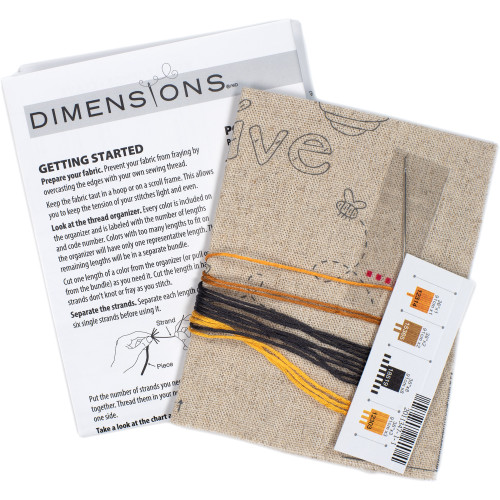Dimensions Embroidery Kit 5"X7"-Our Hive 71-06256