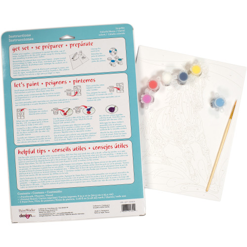 Paint Works Paint By Number Kit 8"x10"-Colorful Horse 91851