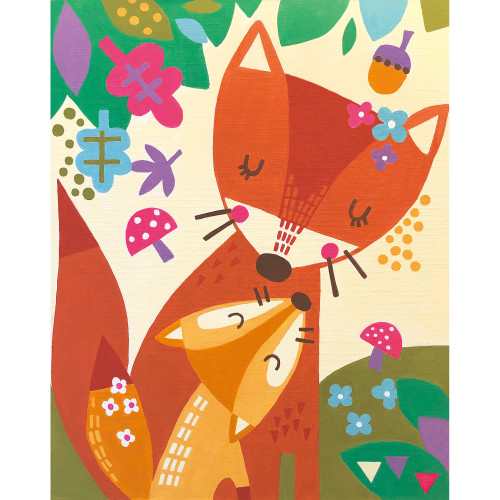 Paint Works Paint By Number Kit 8"x10"-Mama Fox 91850