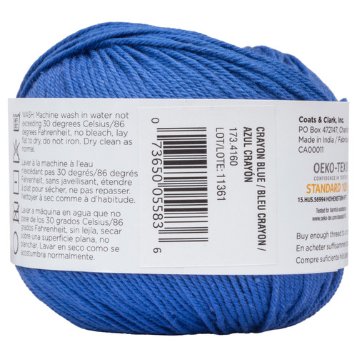 Aunt Lydia's Baby Shower Crochet Thread Size 3-Crayon Blue 173-4160