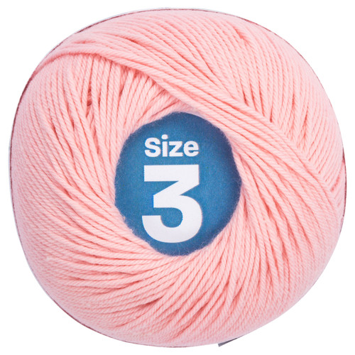 Aunt Lydia's Baby Shower Crochet Thread Size 3-Light Pink 173-1180