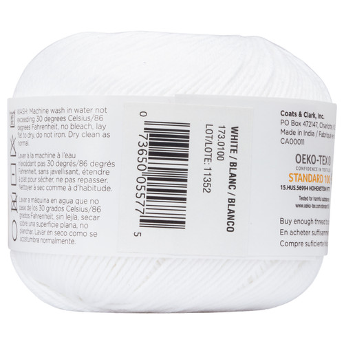 3 Pack Aunt Lydia's Baby Shower Crochet Thread Size 3-White 173-0100