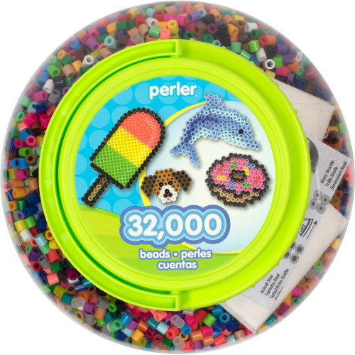 Perler Fused Beads 32,000/Pkg-Multicolor - 80-17016