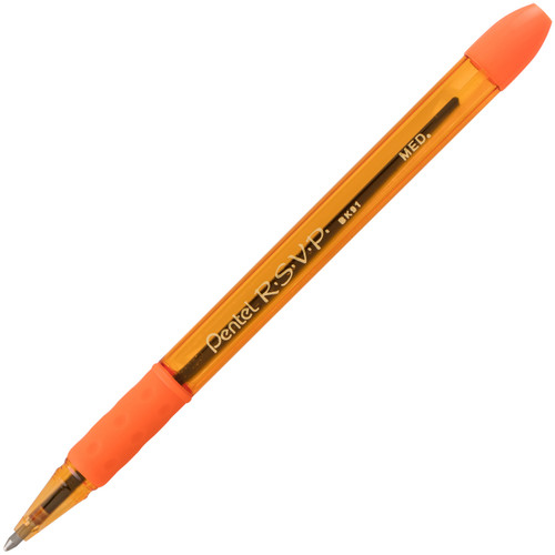 Pentel R.S.V.P. Medium Ballpoint Pens 5/Pkg-Assorted Colors BK91CR5M