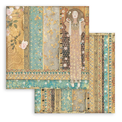 Stamperia Double-Sided Paper Pad 12"X12" 10/Pkg-Klimt, 10 Designs/1 Each - SBBL97 Stamperia Double-Sided Paper Pad 12"X12" 10/Pkg-Klimt, 10 Designs/1 Each - SBBL97