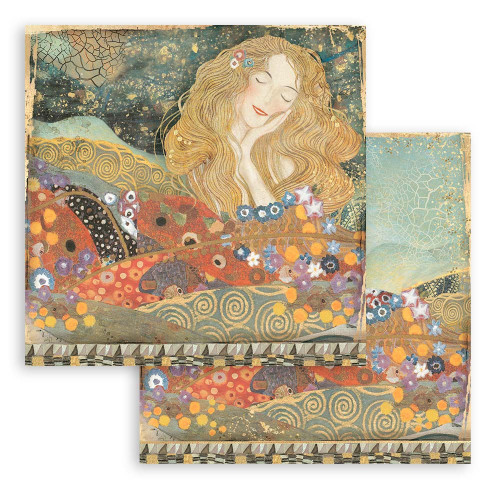 Stamperia Double-Sided Paper Pad 12"X12" 10/Pkg-Klimt, 10 Designs/1 Each - SBBL97 Stamperia Double-Sided Paper Pad 12"X12" 10/Pkg-Klimt, 10 Designs/1 Each - SBBL97