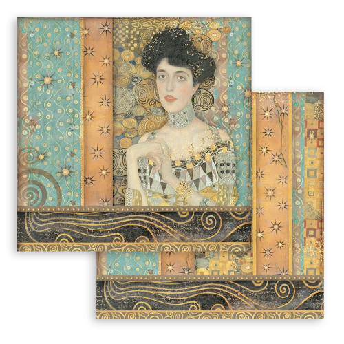 Stamperia Double-Sided Paper Pad 12"X12" 10/Pkg-Klimt, 10 Designs/1 Each - SBBL97 Stamperia Double-Sided Paper Pad 12"X12" 10/Pkg-Klimt, 10 Designs/1 Each - SBBL97