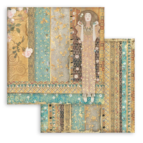 Stamperia Double-Sided Paper Pad 8"X8" 10/Pkg-Klimt, 10 Designs/1 Each SBBS48