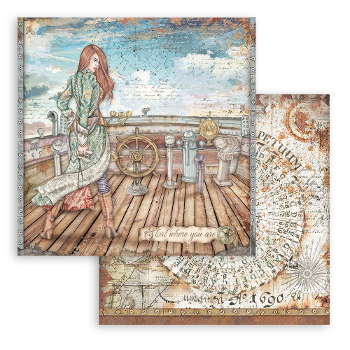 Stamperia Double-Sided Paper Pad 6"X6" 10/Pkg-Lady Vagabond Lifestyle SBBXS10