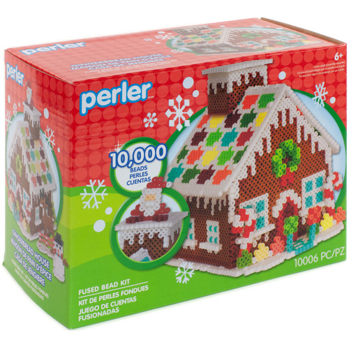 Perler Fused Bead Kit-Gingerbread House - 8454394