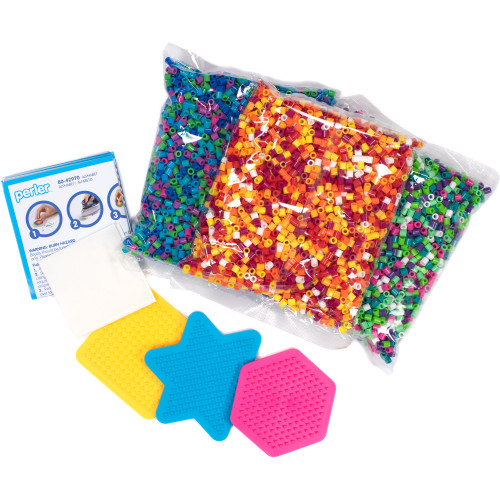 Perler Fused Bead Bucket Kit-Glow-In-The-Dark 42774 - GettyCrafts