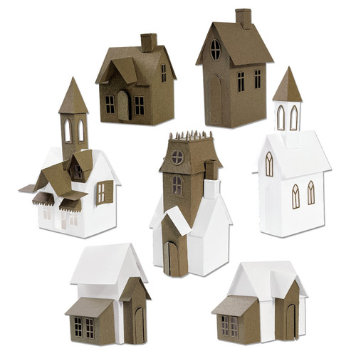 Sizzix Thinlits Dies By Tim Holtz-Village Collection - 665564 - 630454280101 Sizzix Thinlits Dies By Tim Holtz-Village Collection - 665564 - 630454280101