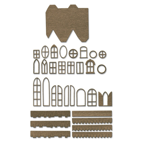 Sizzix Thinlits Dies By Tim Holtz-Village Collection - 665564 Sizzix Thinlits Dies By Tim Holtz-Village Collection - 665564