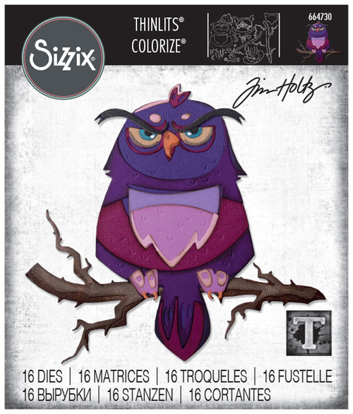 Sizzix Thinlits Dies By Tim Holtz 16/Pkg-Arthur Colorize 664730