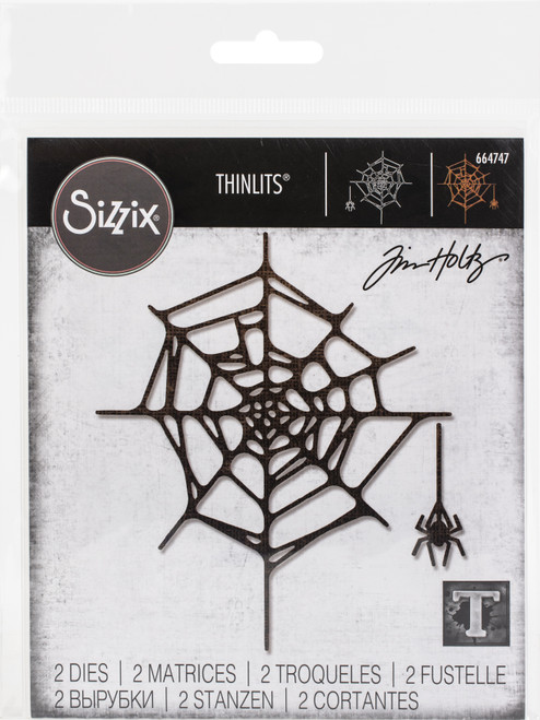 Sizzix Thinlits Dies By Tim Holtz 2/Pkg-Spider Web 664747 - 630454264774