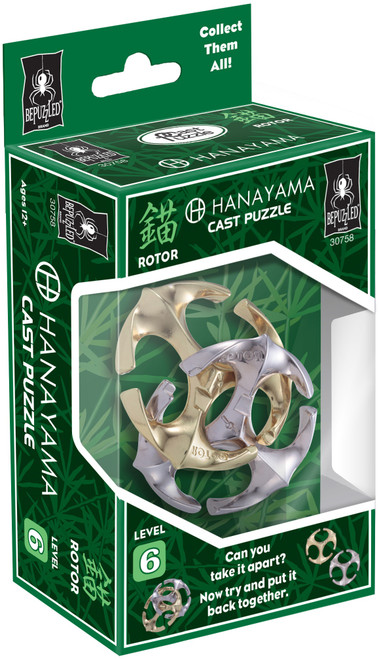 BePuzzled Hanayama Cast Puzzle-Rotor Level 6 CASTPUZZ-30758