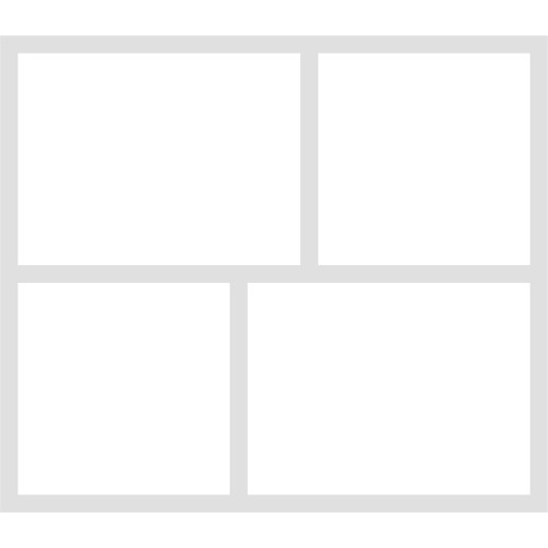 3 Pack - Simple Stories Simple Pages Page Template-(1) 2-3"X4" & 2-3"X3" - SPT15970