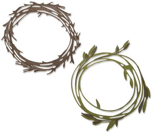 Sizzix Thinlits Dies By Tim Holtz-Funky Wreath - 664434 Sizzix Thinlits Dies By Tim Holtz-Funky Wreath - 664434