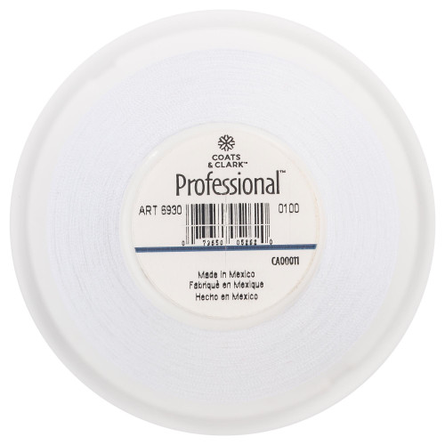 Coats Professional All Purpose Thread 3000yd-White - 6930-0100